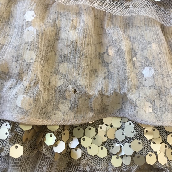 BCBG MAXAZRIA Gold Ruffle Formal Dress - Picture 6 of 6